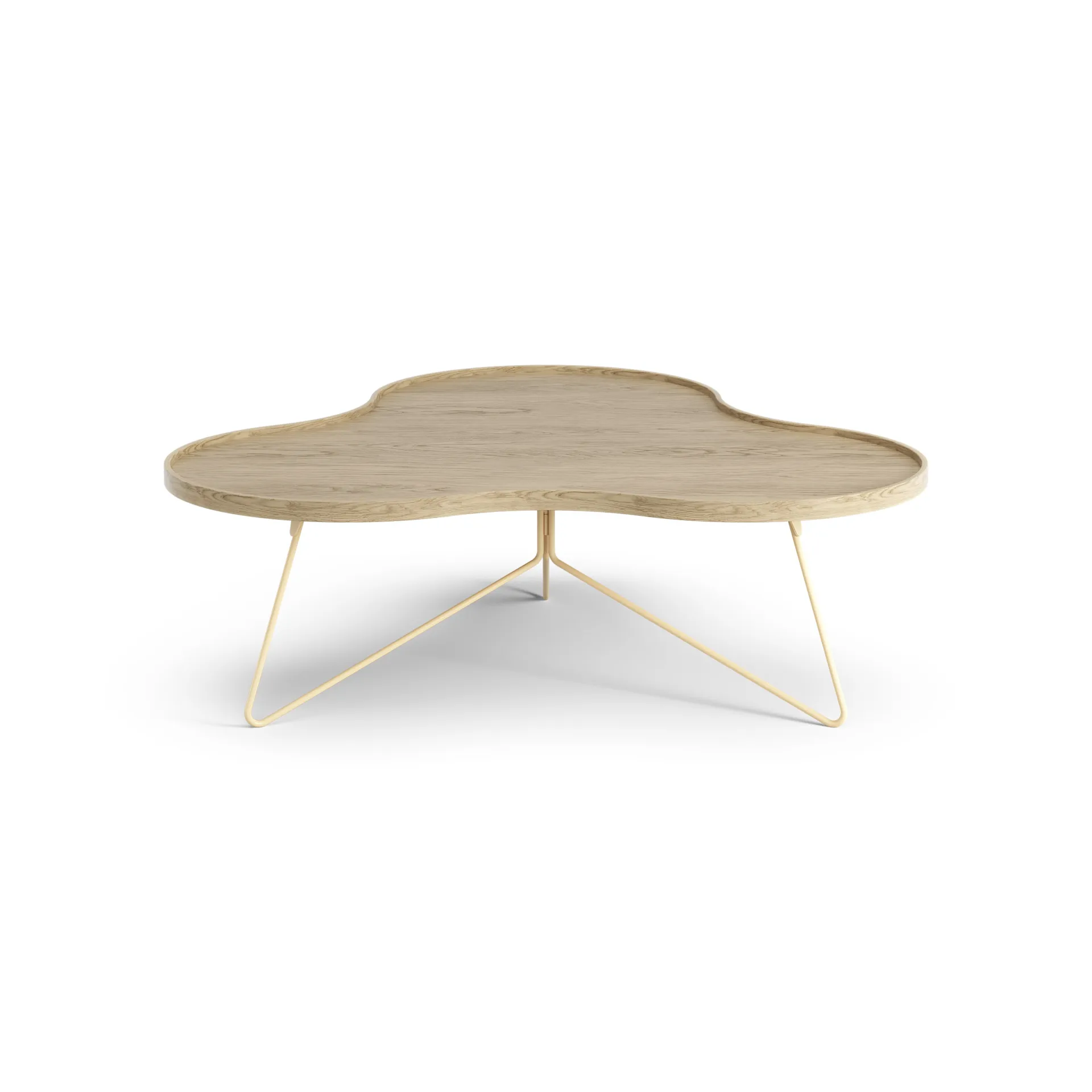 Mesa de centro Flower 107x114 cm, A39 cm Carvalho lacado Swedese