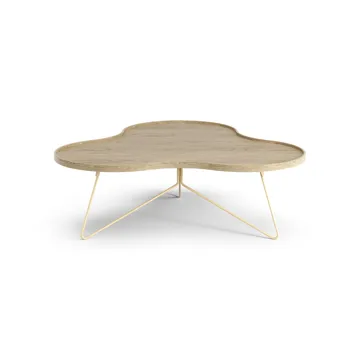 Mesa de centro Flower 107x114 cm - A39 cm Carvalho lacado - Swedese