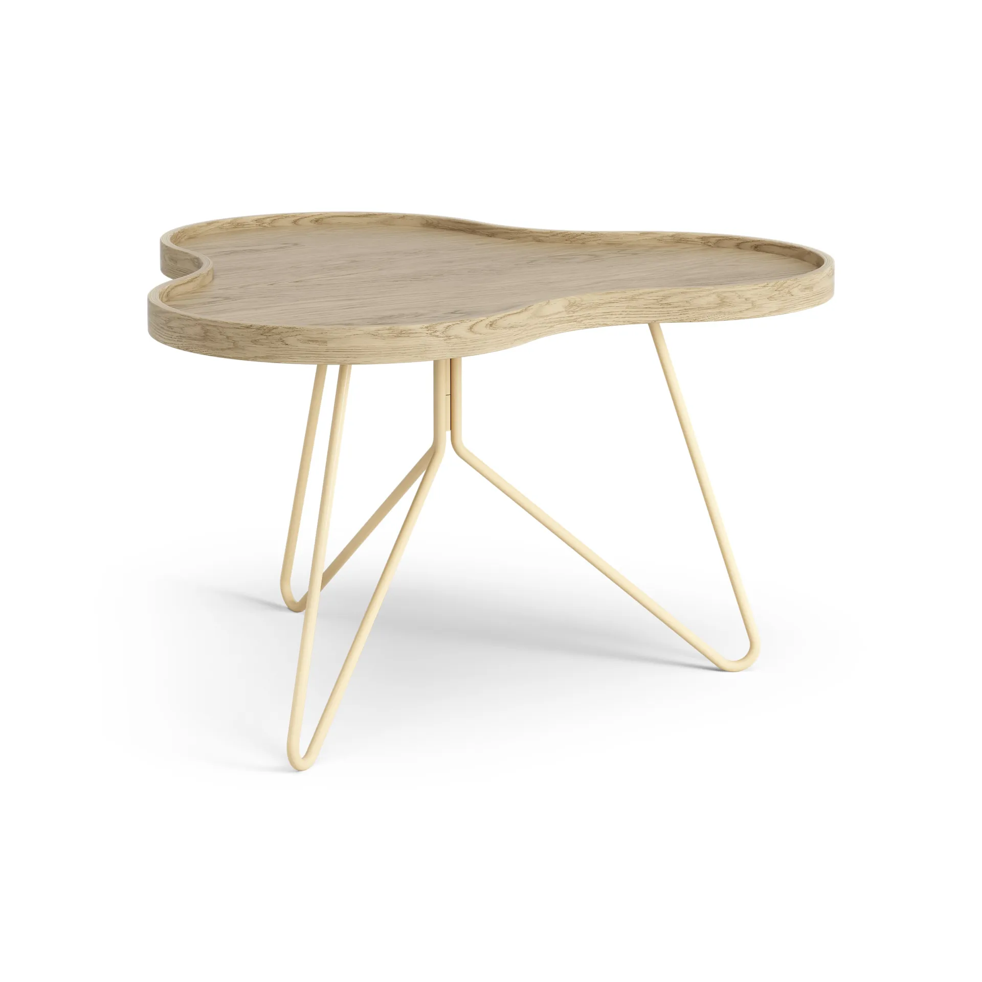 Mesa de centro Flower 62x66 cm, A39 cm Carvalho lacado Swedese