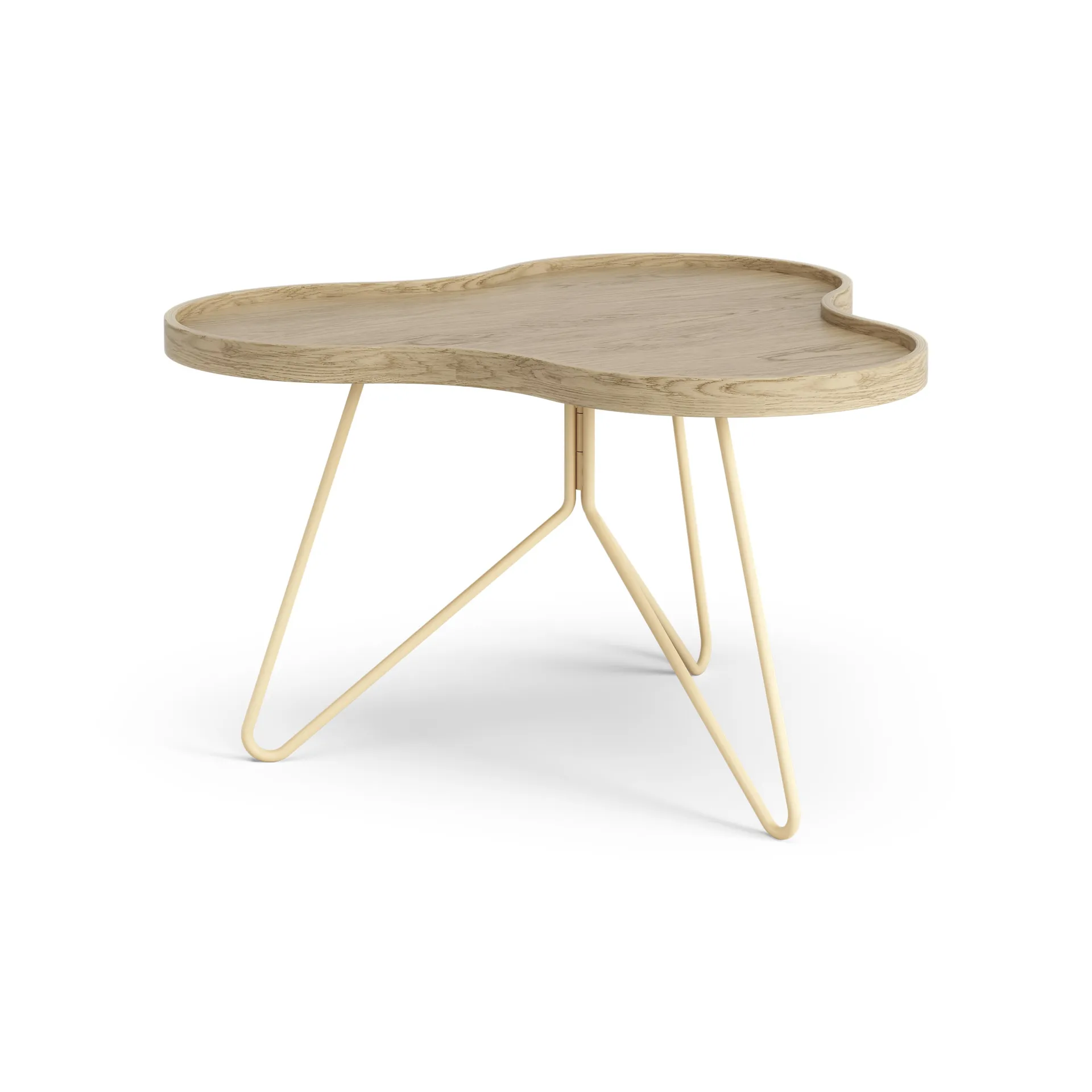 Mesa de centro Flower 62x66 cm, A39 cm Carvalho lacado Swedese