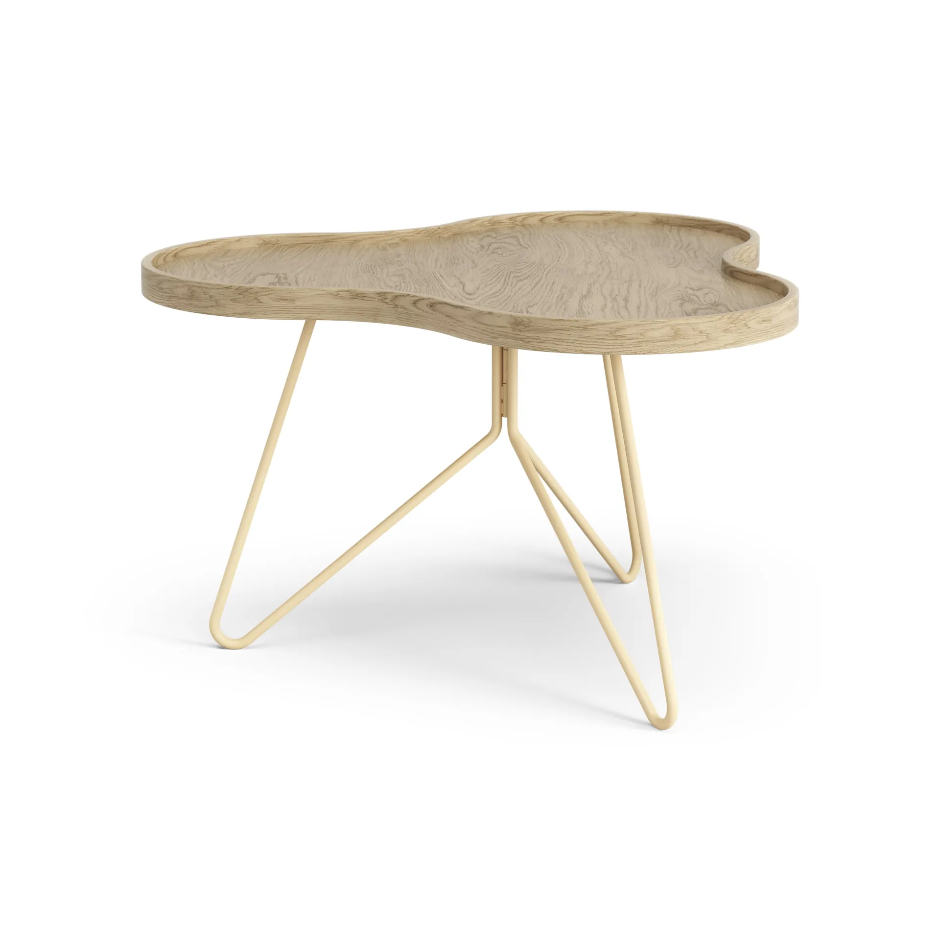Mesa de centro Flower 62x66 cm, A39 cm Carvalho lacado Swedese
