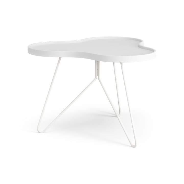 Mesa de centro Flower 62x66 cm, A45 cm Freixo com verniz branco Swedese