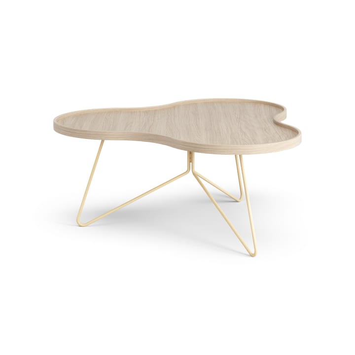 Mesa de centro Flower 84x90 cm - A39 cm Carvalho com pigmento branco - Swedese