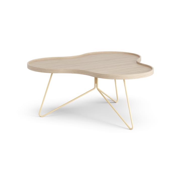 Mesa de centro Flower 84x90 cm - A39 cm Carvalho com pigmento branco - Swedese
