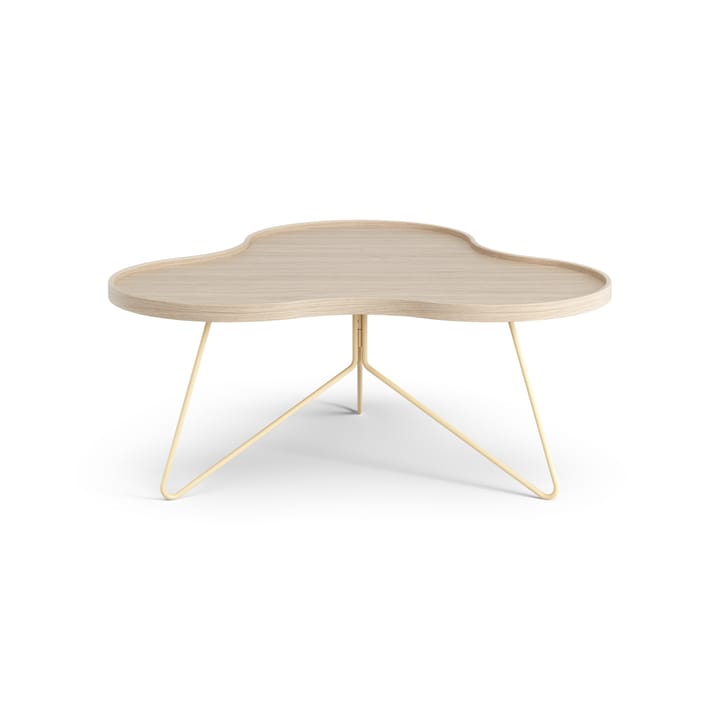 Mesa de centro Flower 84x90 cm - A39 cm Carvalho com pigmento branco - Swedese