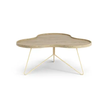 Mesa de centro Flower 84x90 cm - A39 cm Carvalho lacado - Swedese