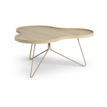 Mesa de centro Flower 84x90 cm - H39 Carvalho laqueado noz-moscada RAL1019 - Swedese