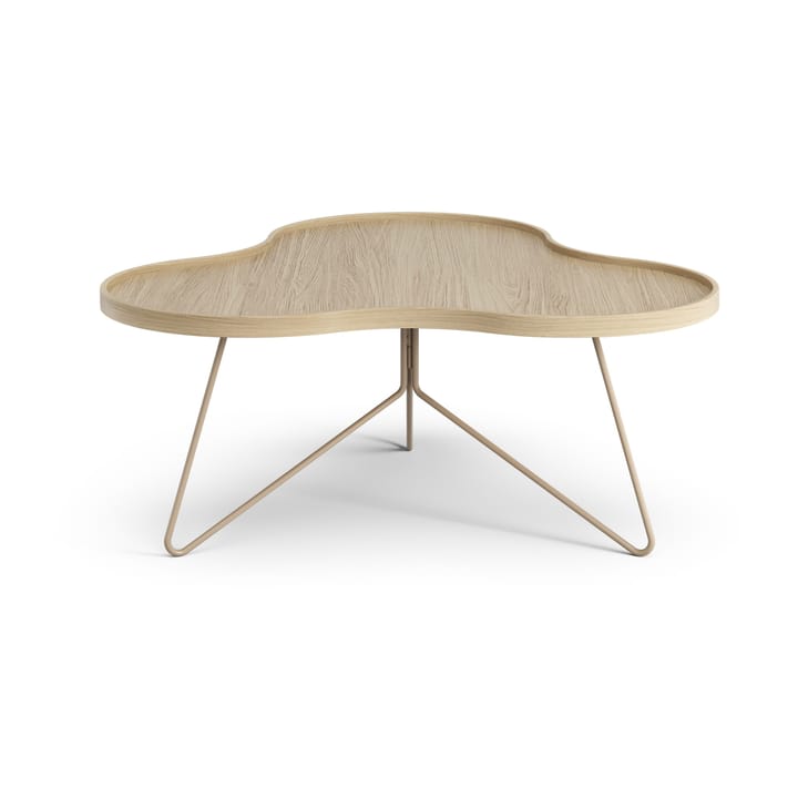 Mesa de centro Flower 84x90 cm, H39 Carvalho laqueado noz-moscada RAL1019 Swedese