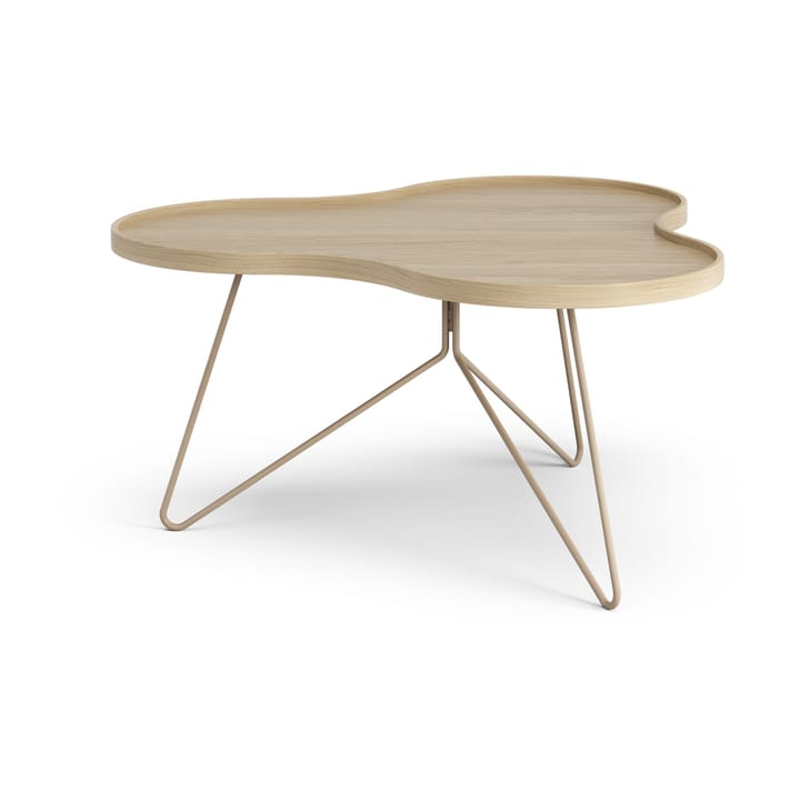Mesa de centro Flower 84x90 cm, H45 Carvalho lacado-nutmeg RAL1019 Swedese