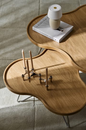Mesa de centro Flower 84x90 cm - H45 Carvalho lacado-nutmeg RAL1019 - Swedese