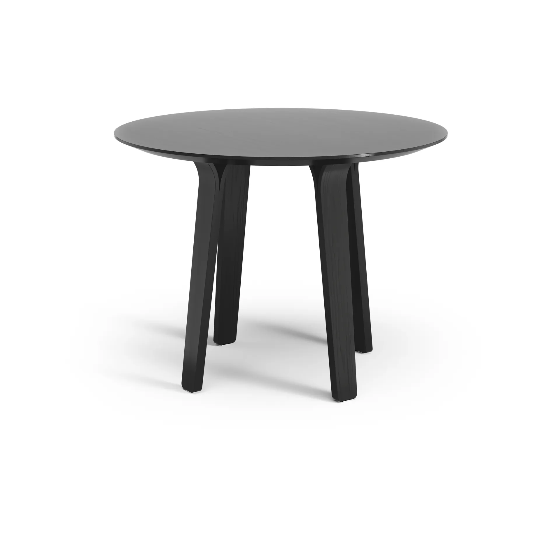 Mesa de jantar Divido, Esmalte preto cinza, Ø95cm Swedese