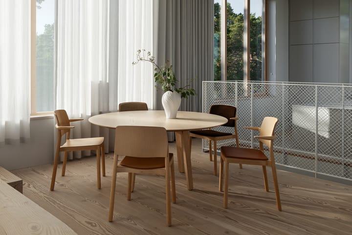 Mesa Divido Ø120 cm, Freixo envernizado Swedese