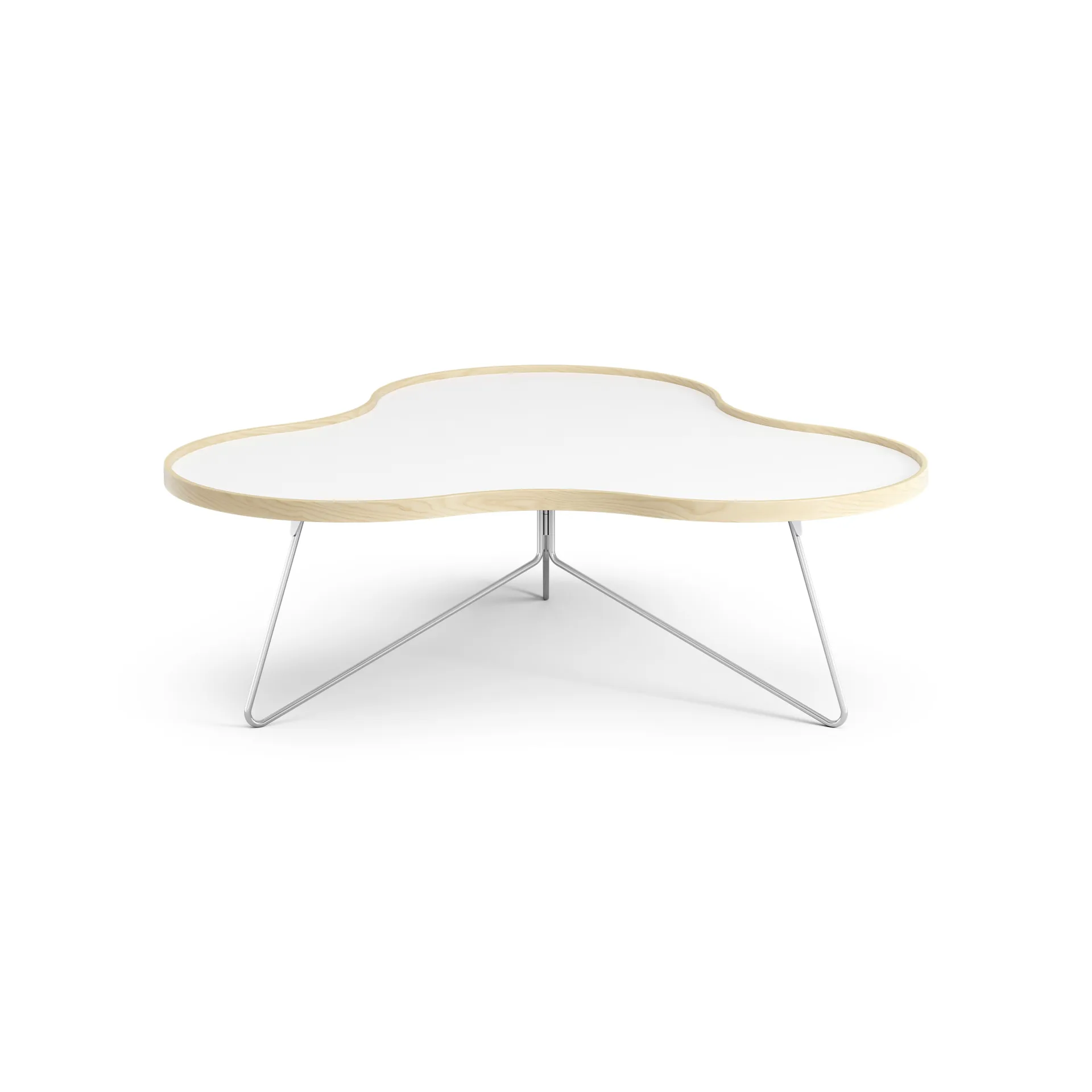 Mesa Flower 107x114 cm, A39 cm bétula lacada Swedese