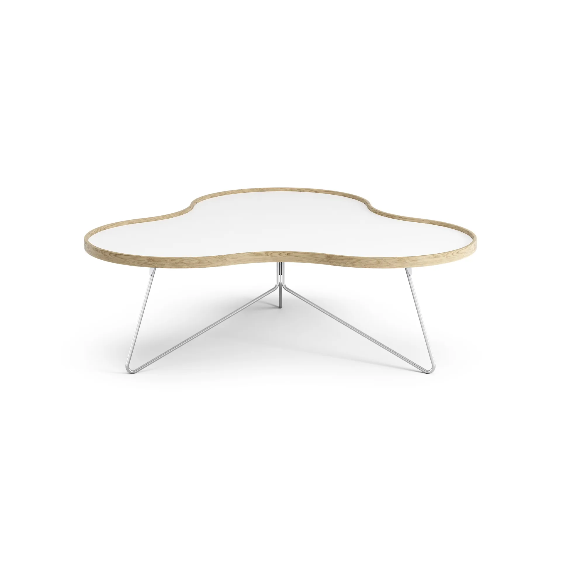 Mesa Flower 107x114 cm, A39 cm Carvalho lacado Swedese