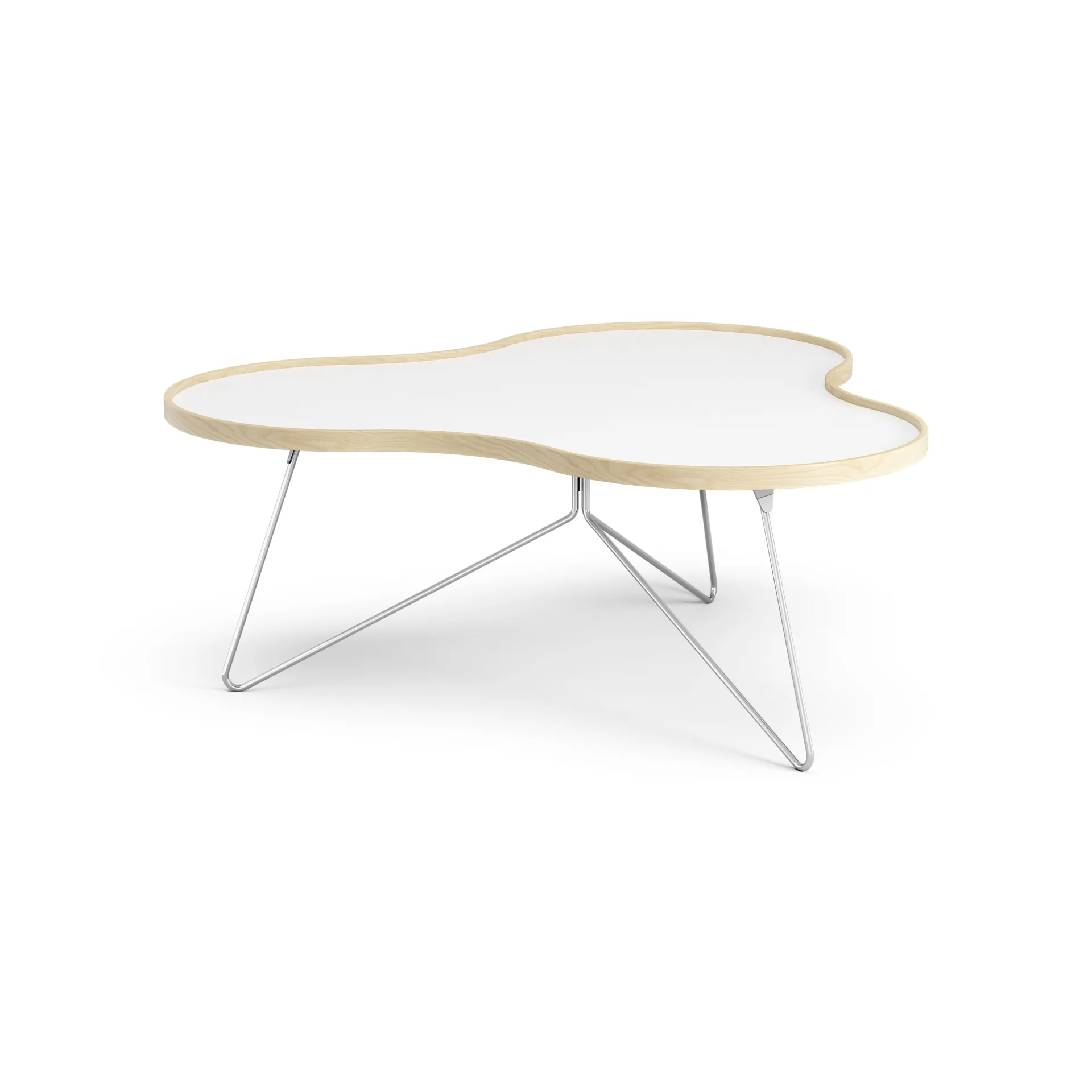 Mesa Flower 107x114 cm, A45 cm bétula lacada Swedese