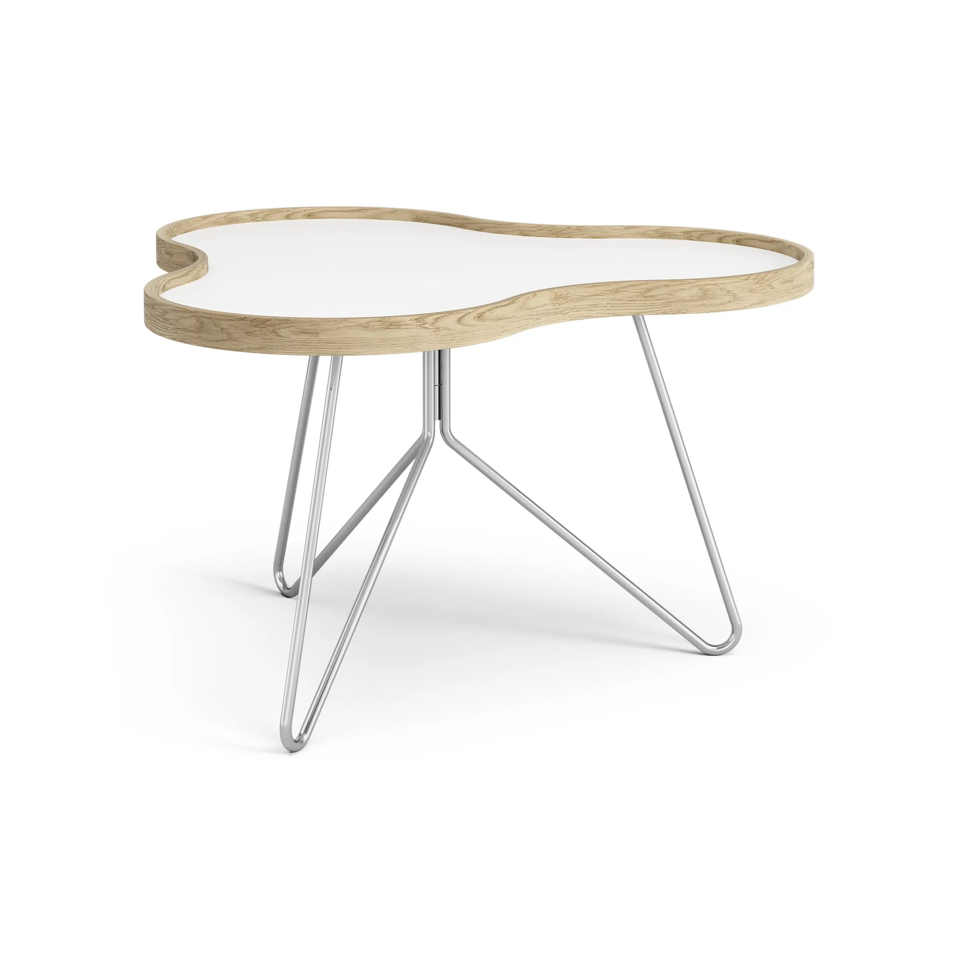 Mesa Flower 62x66 cm, A39 cm Carvalho lacado Swedese