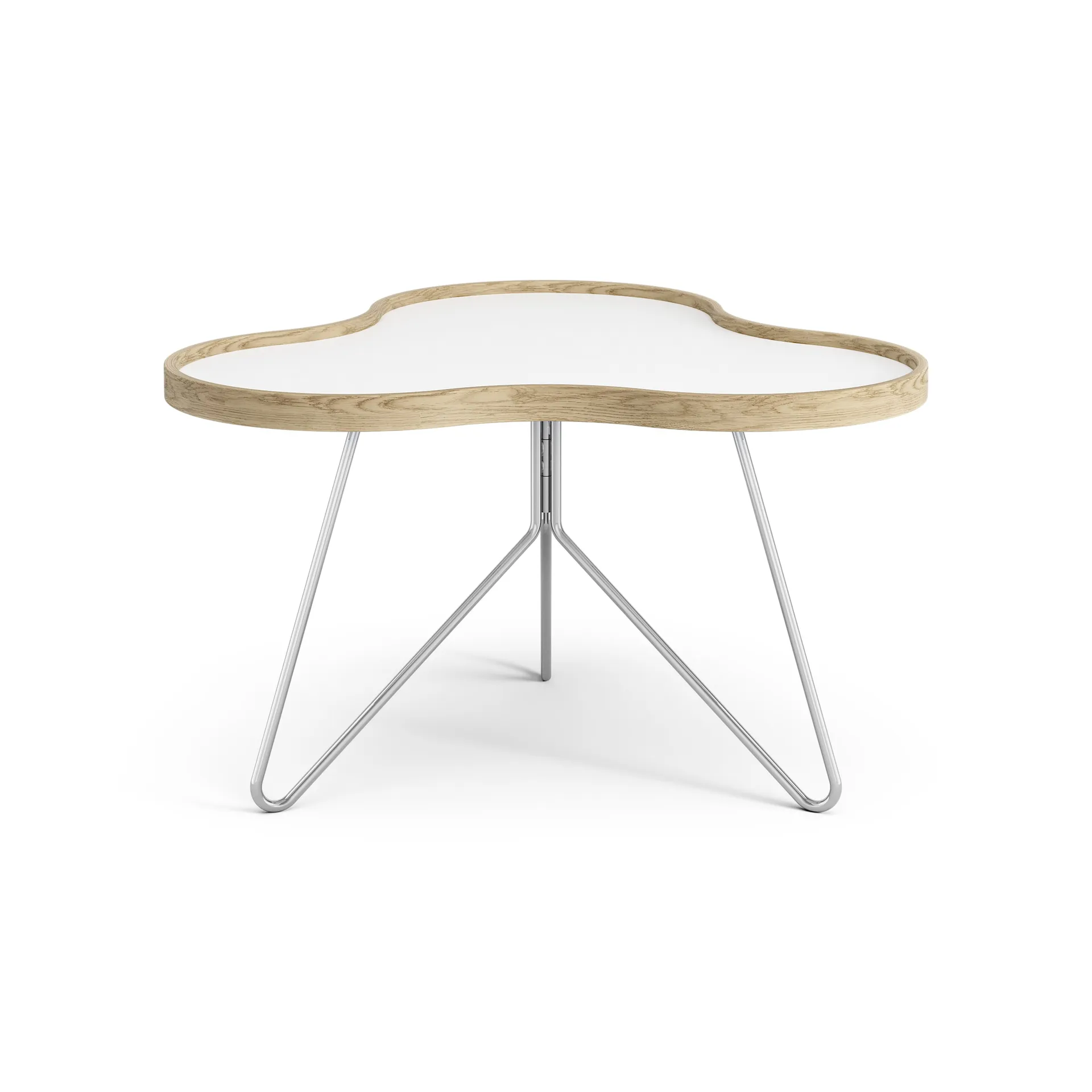 Mesa Flower 62x66 cm, A39 cm Carvalho lacado Swedese