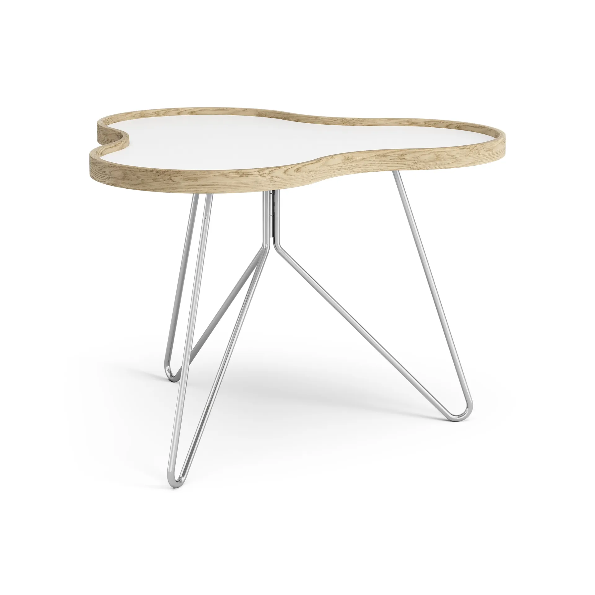 Mesa Flower 62x66 cm, A45 cm Carvalho lacado Swedese