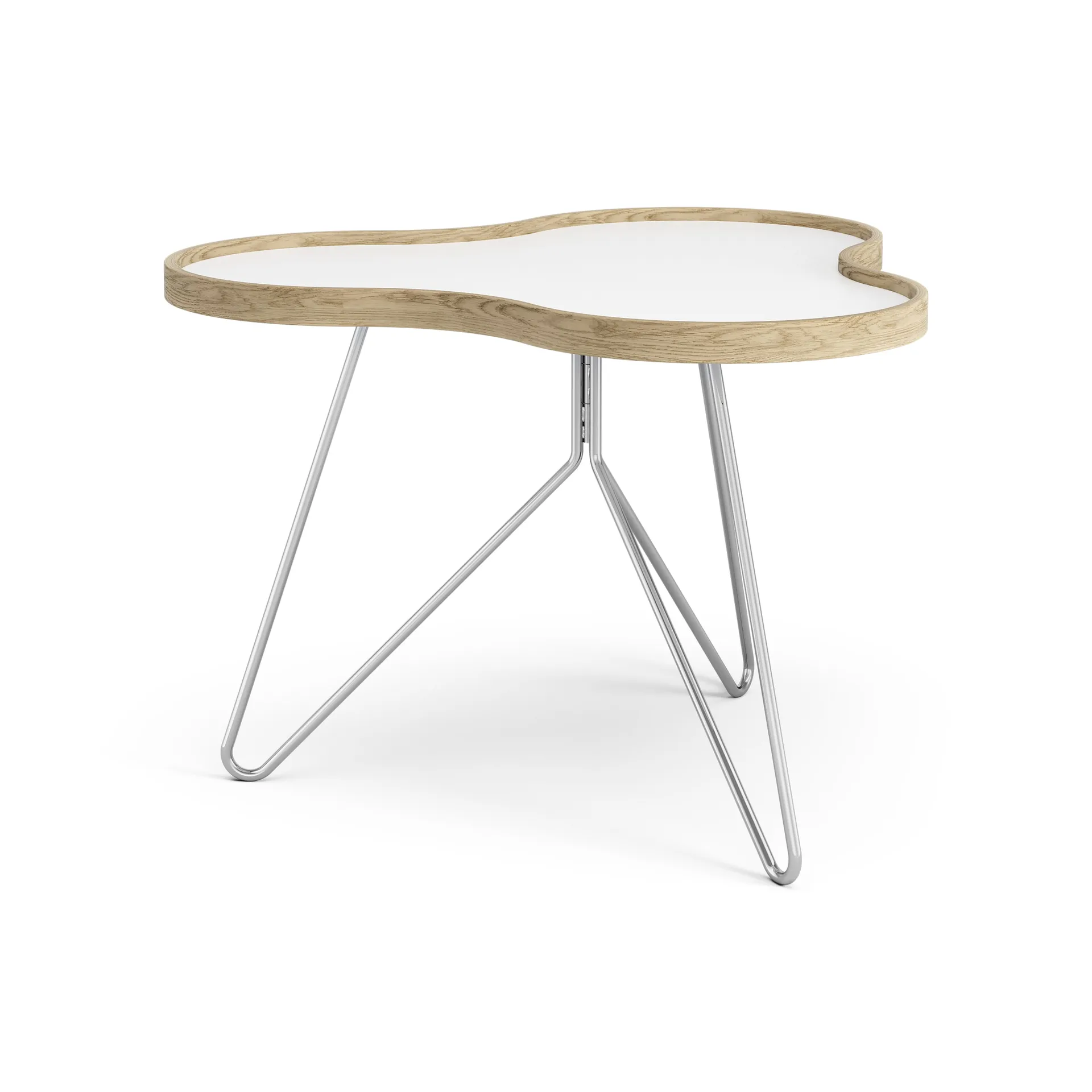 Mesa Flower 62x66 cm, A45 cm Carvalho lacado Swedese