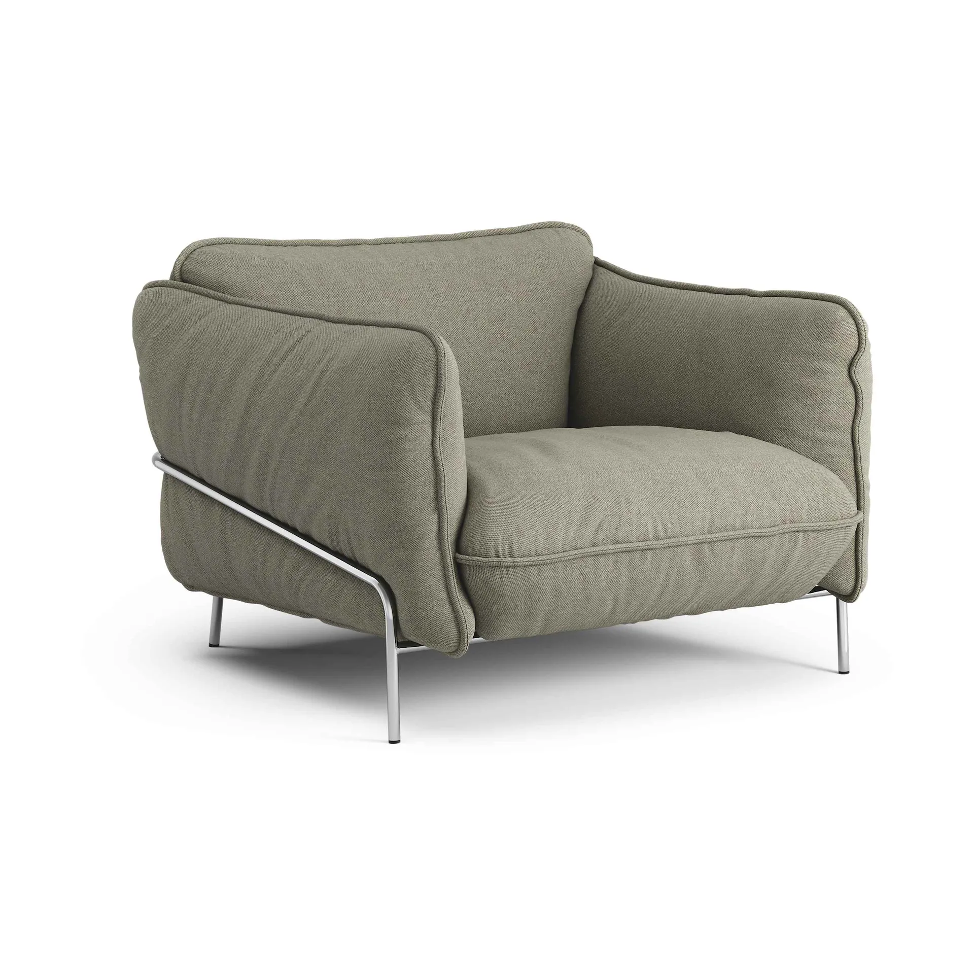 Poltrona Continental, Sealife Green/black-aço cromado Swedese