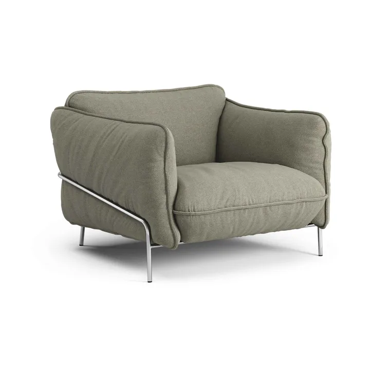 Poltrona Continental - Sealife Green/black-aço cromado - Swedese