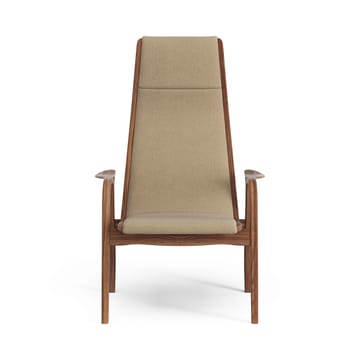 Poltrona de nogueira envernizada/tecido Lamino - Main Line Flax 12 - Swedese