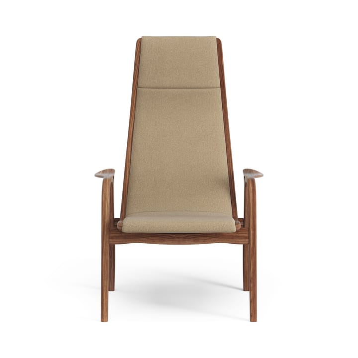 Poltrona de nogueira envernizada/tecido Lamino - Main Line Flax 12 - Swedese