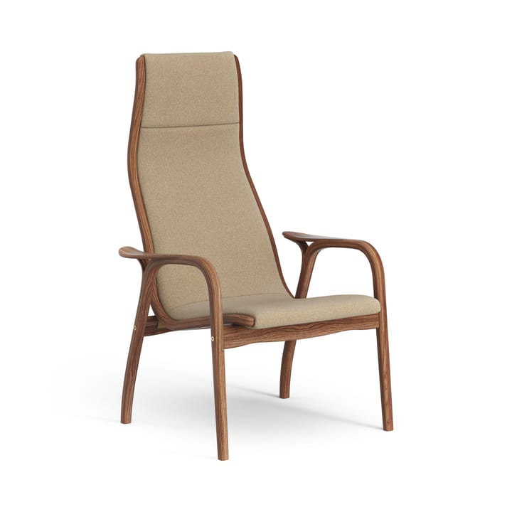 Poltrona de nogueira envernizada/tecido Lamino - Main Line Flax 12 - Swedese