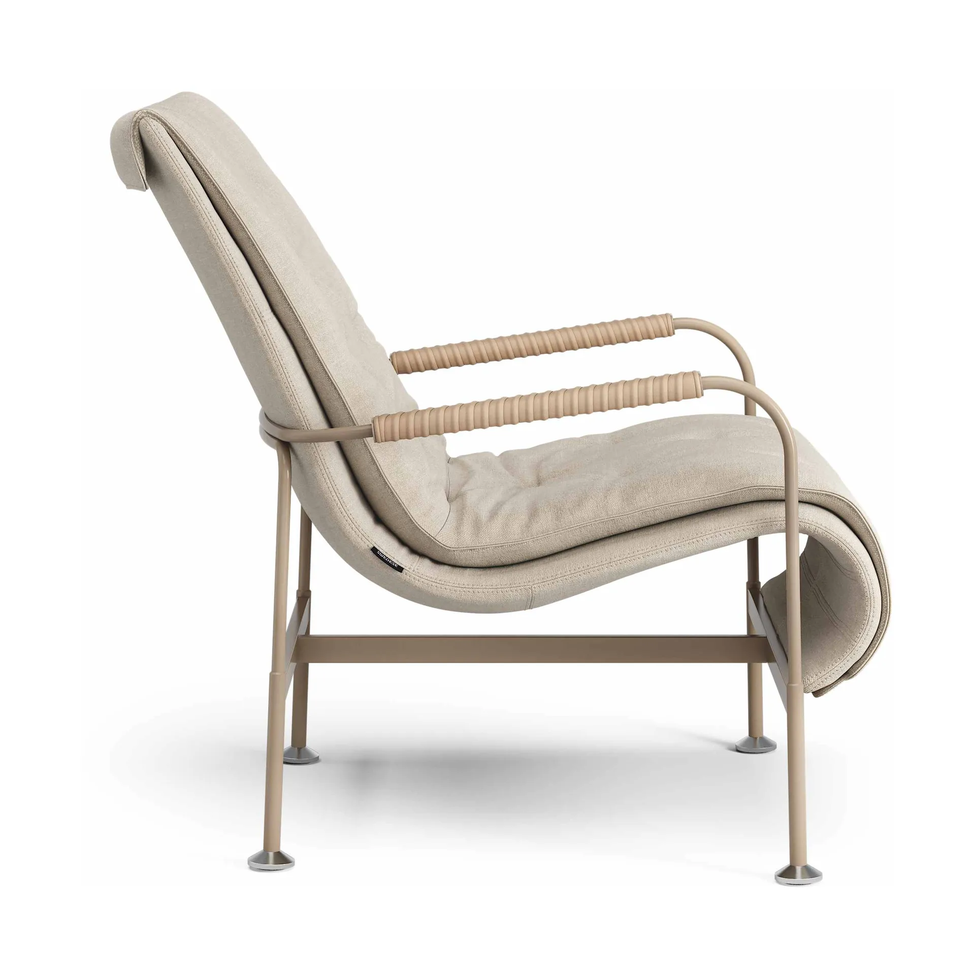 Poltrona Serpentine, Tecido Romo Linara Rye-nutmeg-Tärnsjö Nature Swedese