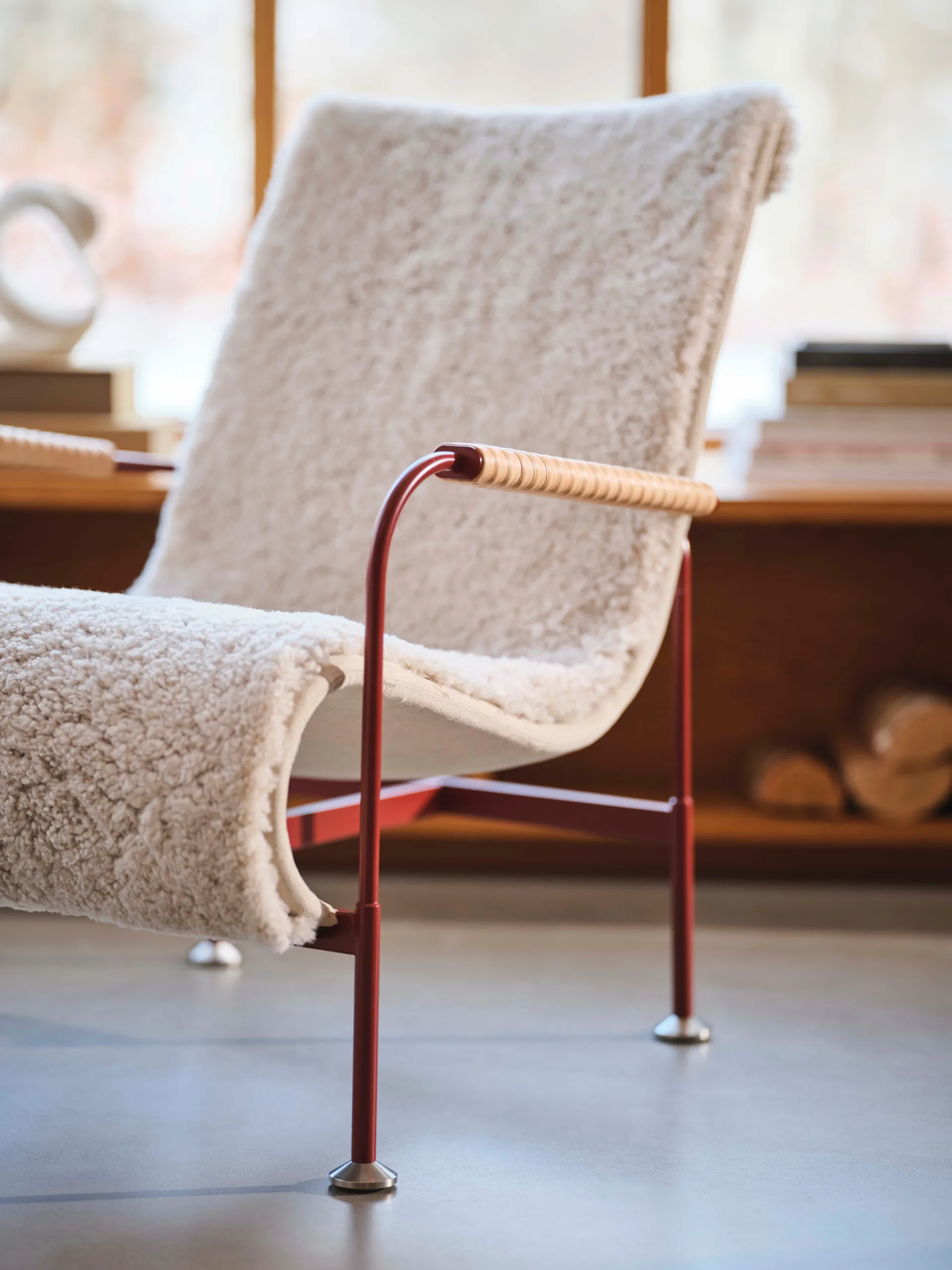 Poltrona Serpentine, Tecido Romo Linara Rye-nutmeg Swedese