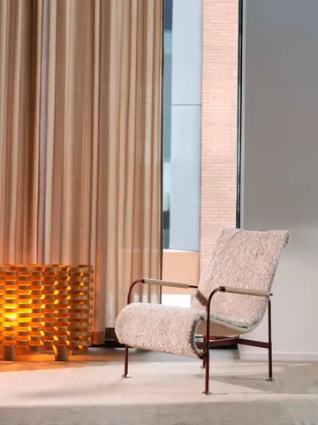 Poltrona Serpentine - Tecido Romo Linara Rye-red - Swedese