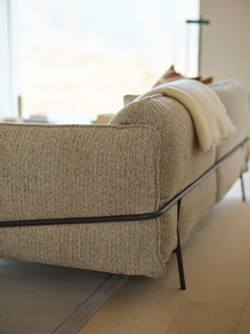 Sofá Continental - Sealife Green/black-aço cromado - Swedese