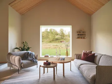 Sofá Continental - Wave Champagne-aço pintado de preto - Swedese