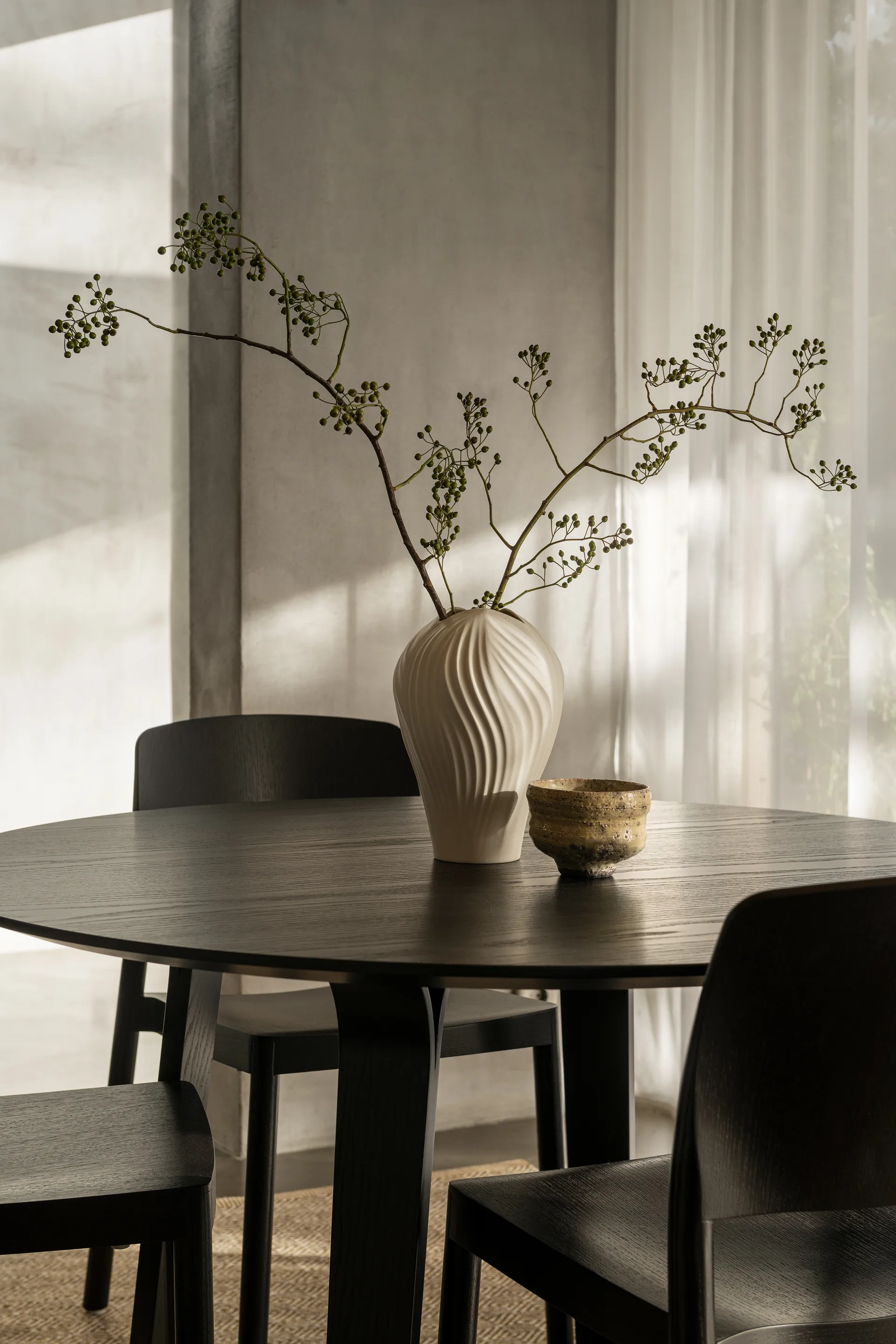 Vaso grande Anna 31 cm, Branco Swedese