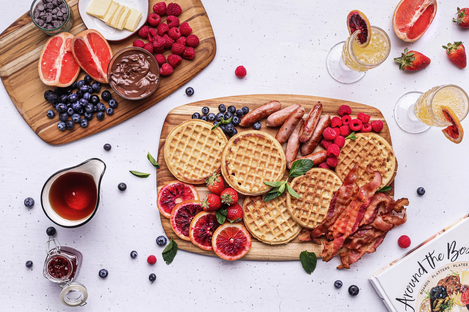 Elegant Rectangle Serving tábua de cortar 204, L Teakhaus