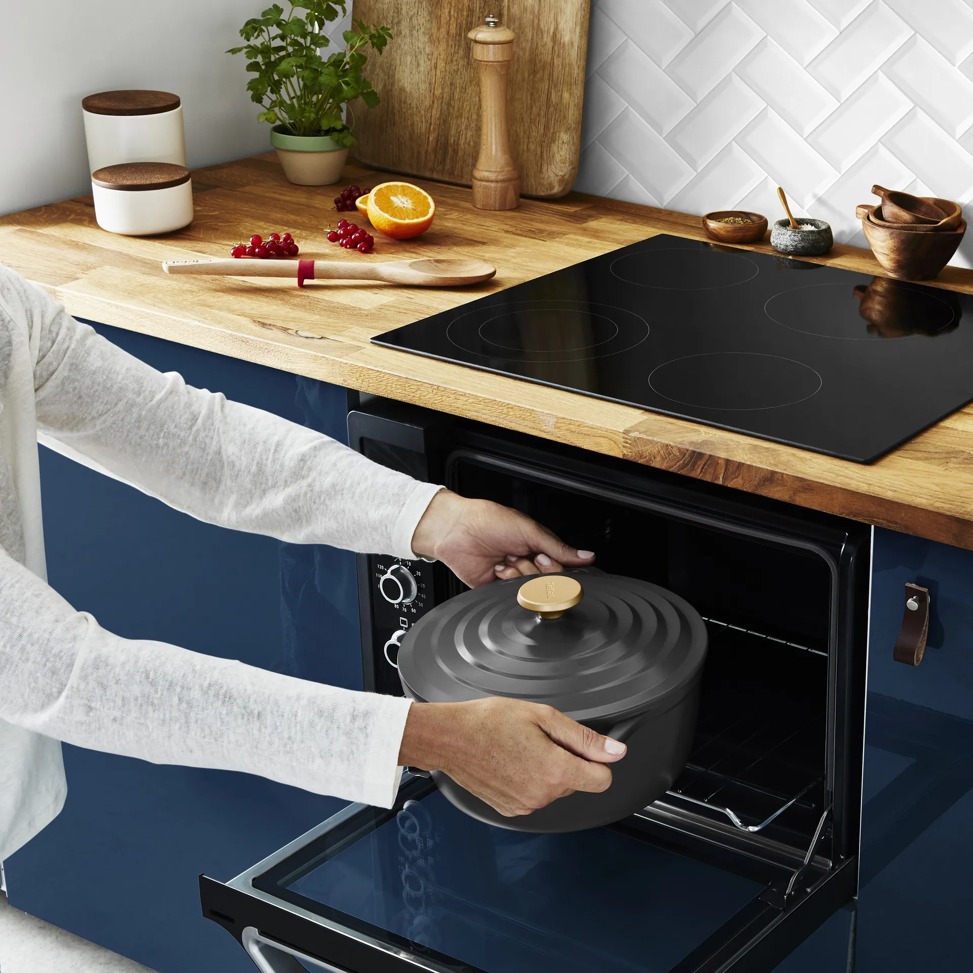 Air caçarola 4.7 l, Cinza Tefal