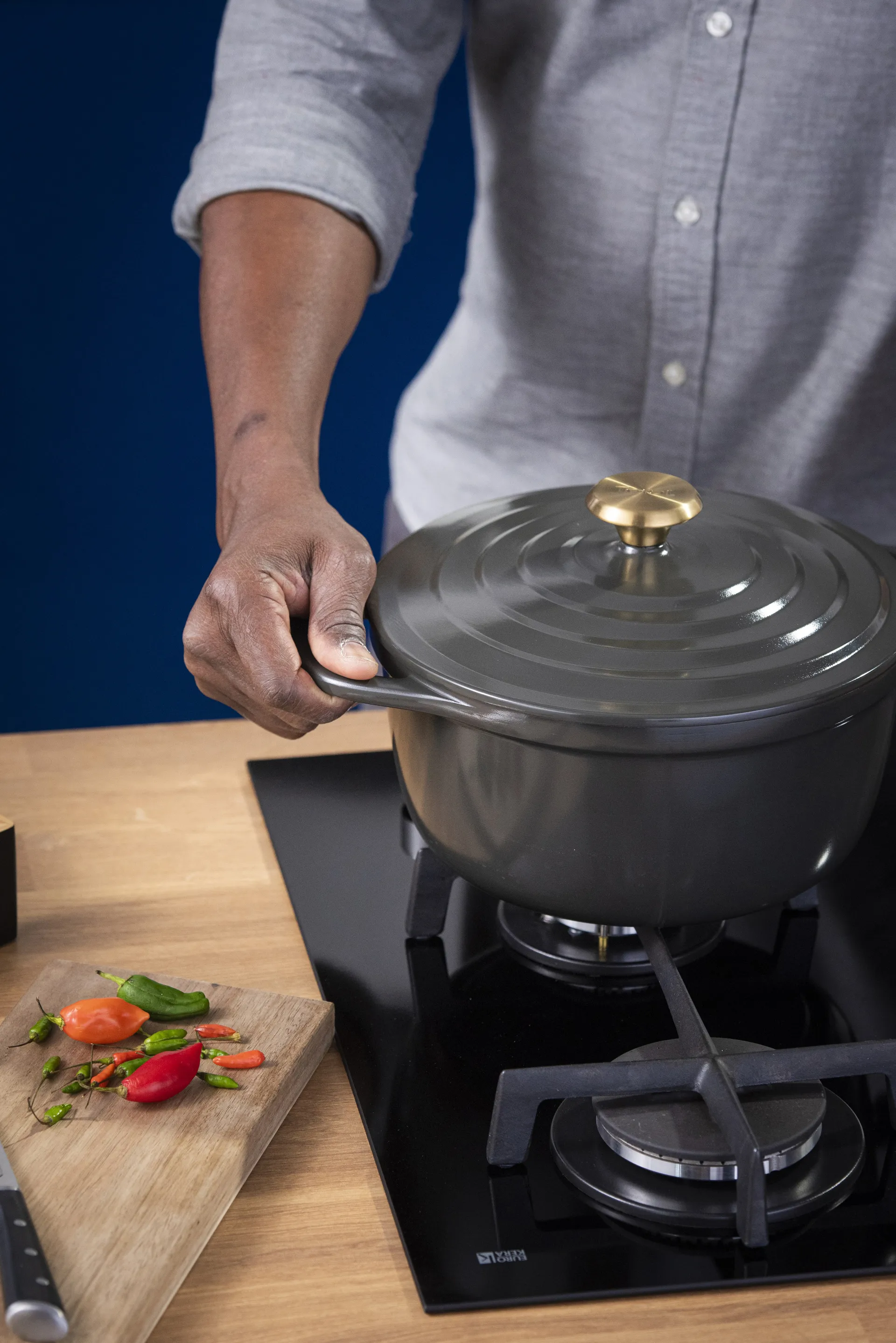 Air caçarola 4.7 l, Cinza Tefal