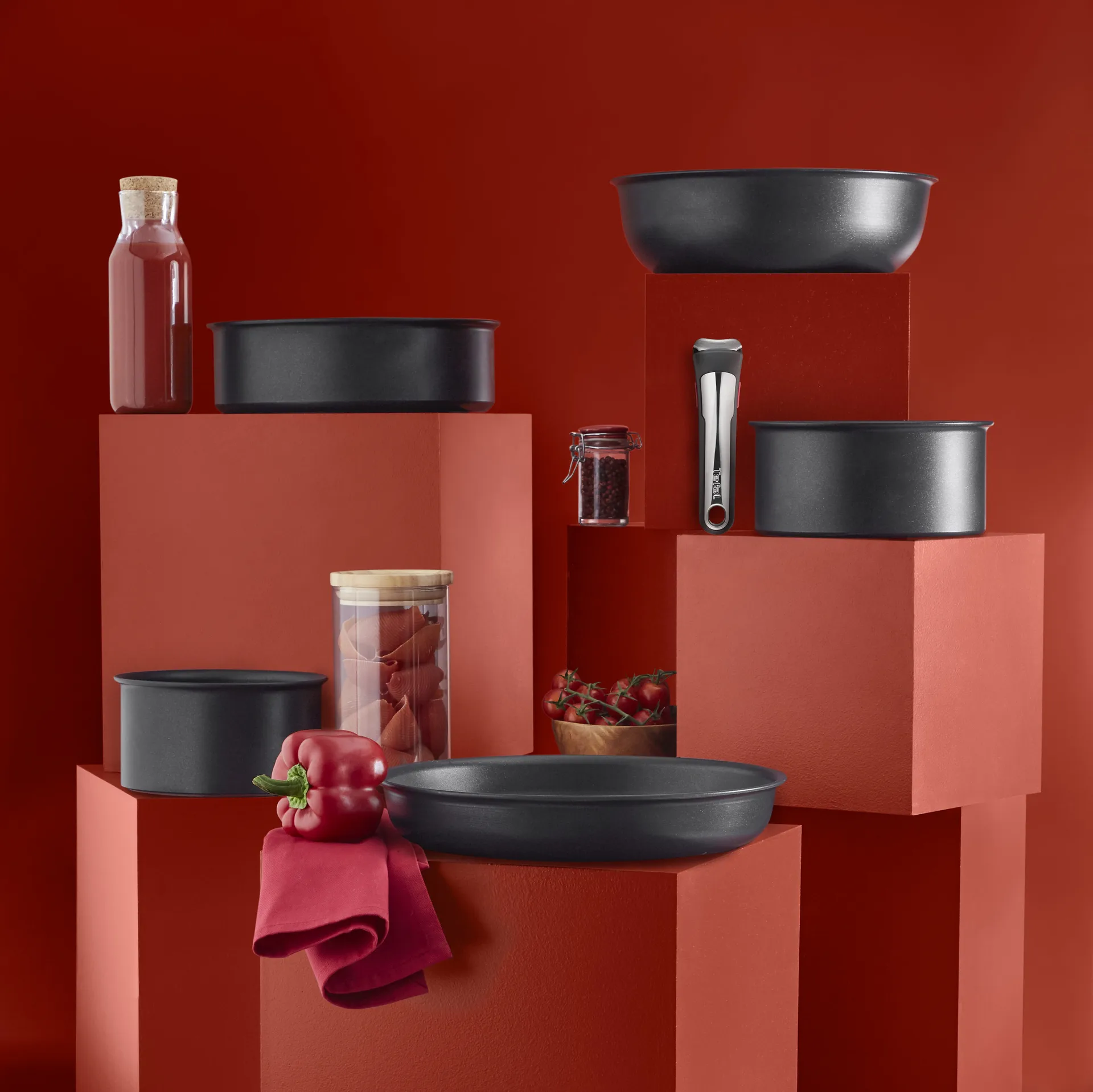 Caçarola e frigideira Ingenio Unlimited ON, 5 peças Tefal