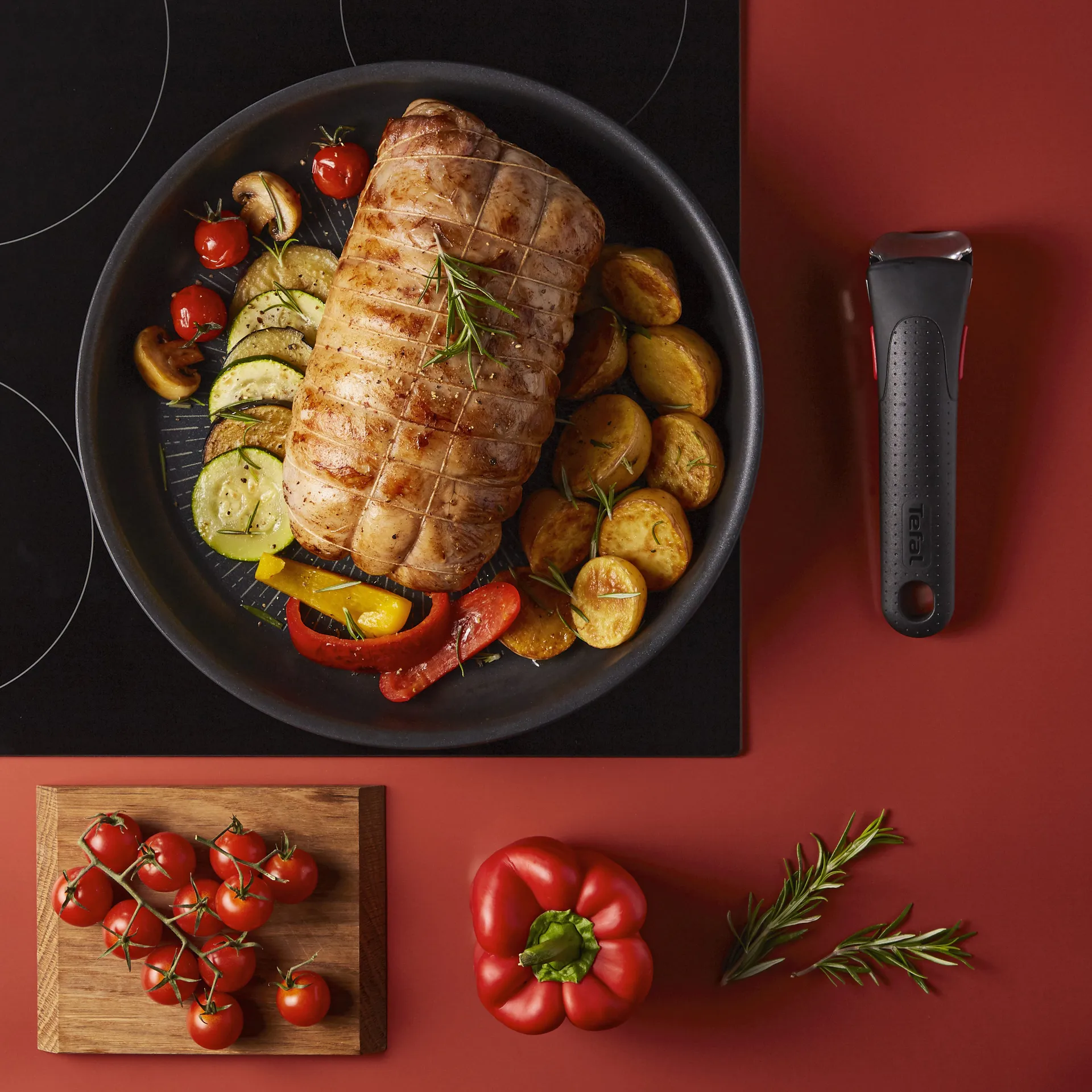 Conjunto de Frigideiras 3 peças Ingenio Unlimited, Preto  Tefal