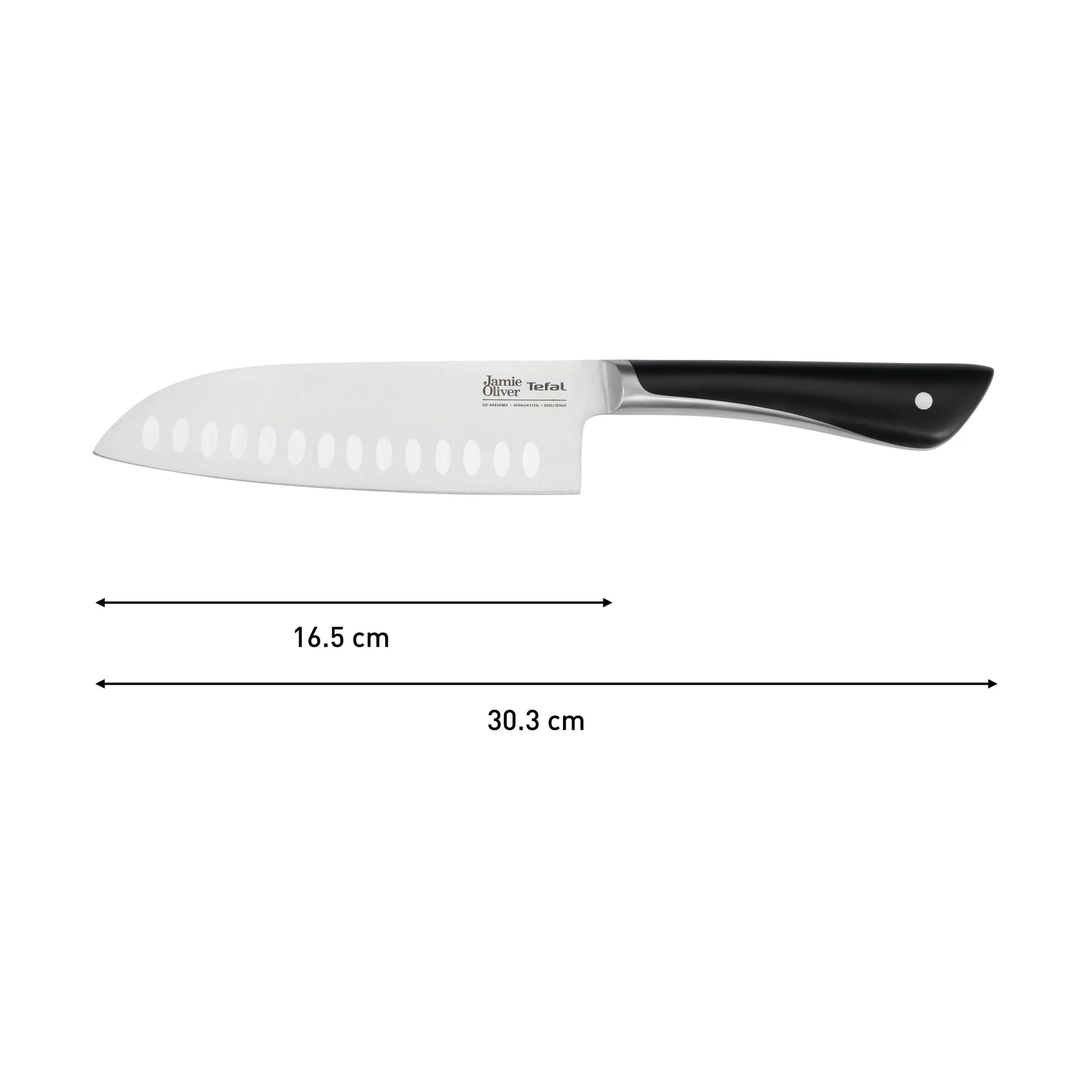 Faca santoku Jamie Oliver 16,5 cm, Aço inoxidável Tefal