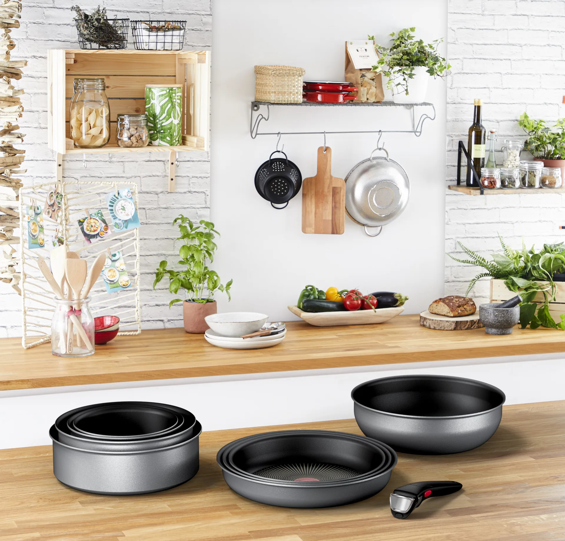 Frigideiras Ingenio Daily chef ON, 8 peças Tefal