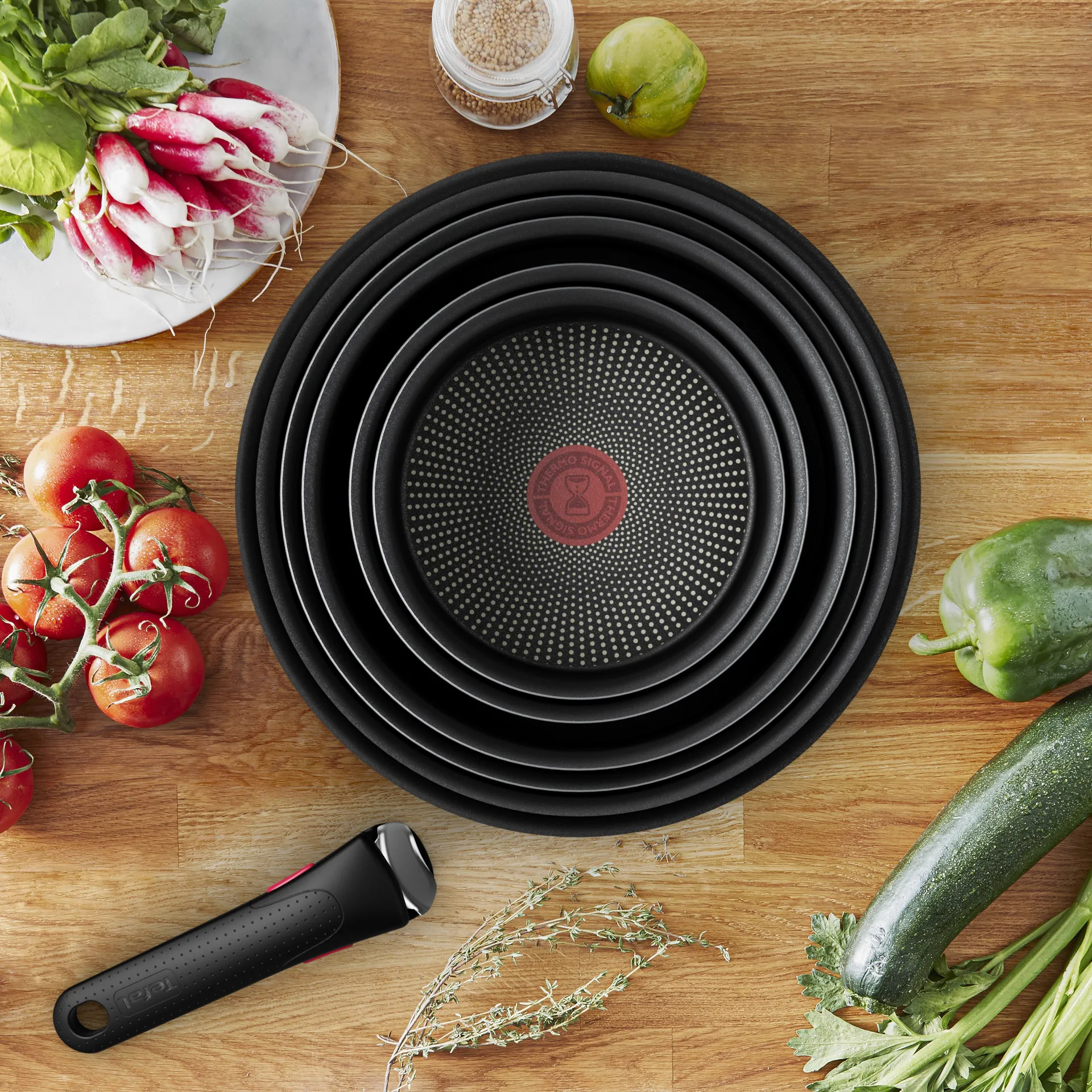 Frigideiras Ingenio Daily chef ON, 8 peças Tefal