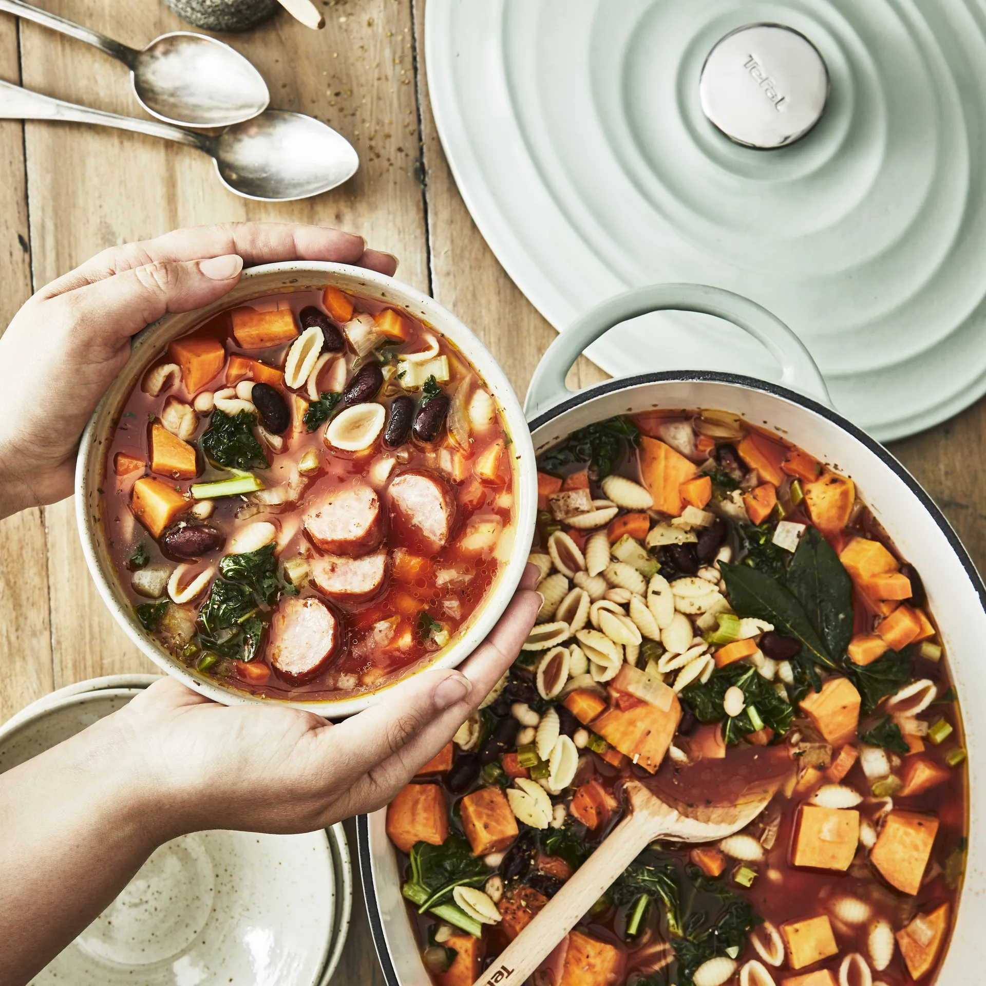 Panela oval 7,2 L Tefal LOV , Verde  Tefal