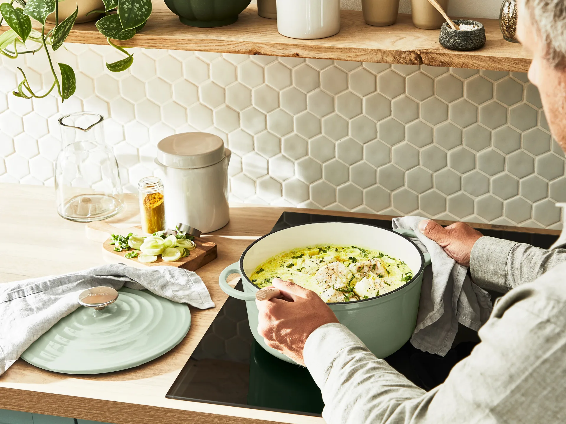 Panela redonda 5 L Tefal LOV, Verde  Tefal