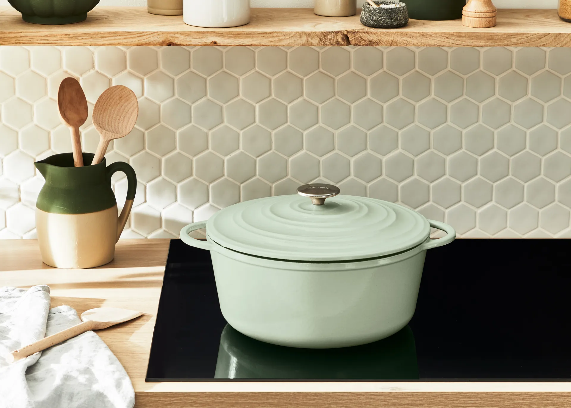 Panela redonda 7,4 L Tefal LOV, Verde  Tefal