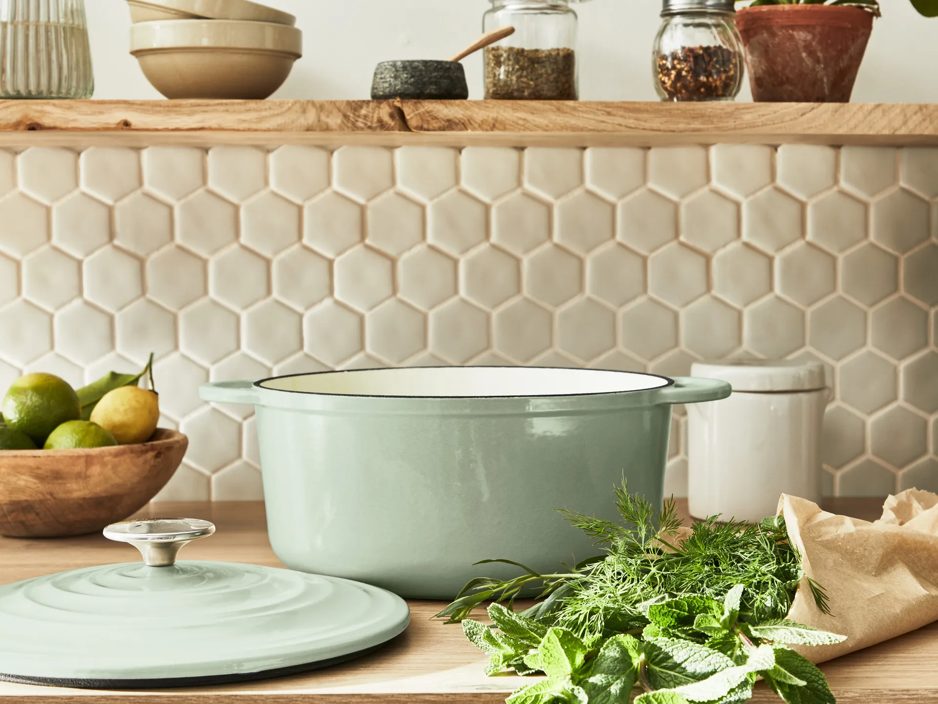 Panela redonda 7,4 L Tefal LOV, Verde  Tefal