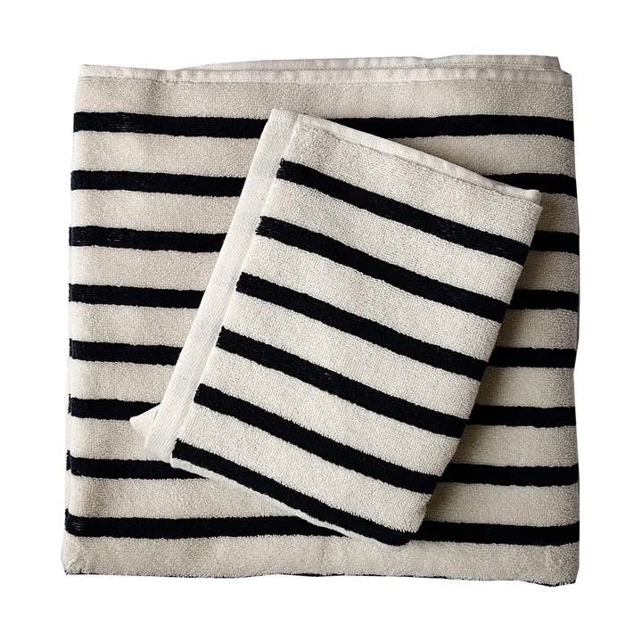 Bonnie toalha de mão 50x70 cm - Preto - Tell Me More