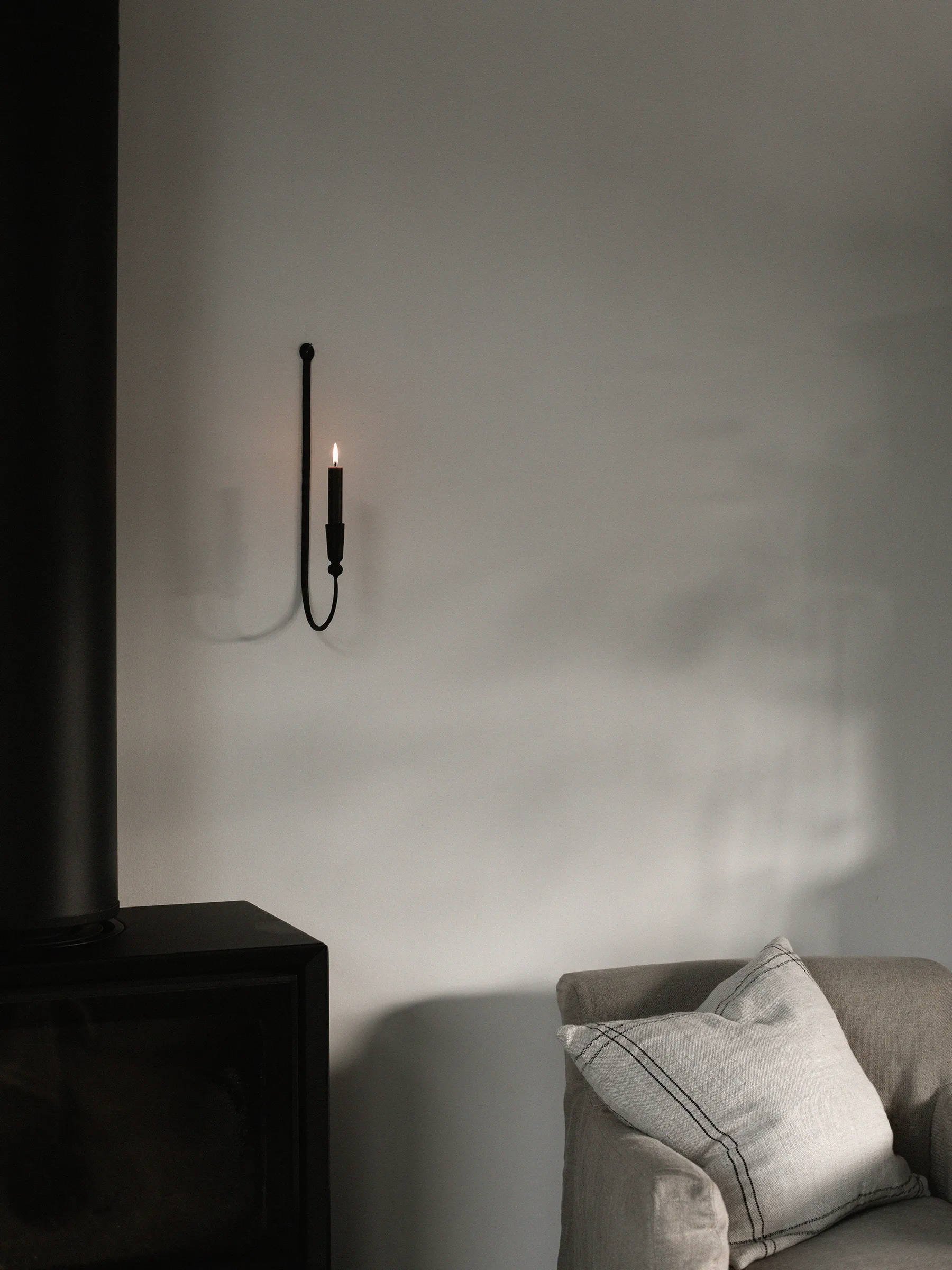 Boule castiçal de parede, Preto Tell Me More