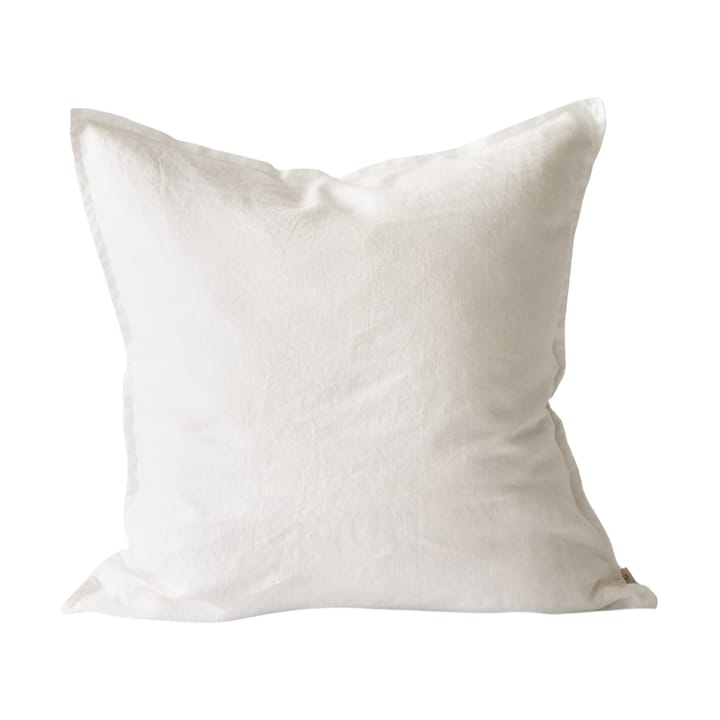 Capa de almofada de linho Washed 50x50 cm - Branco alvejado - Tell Me More