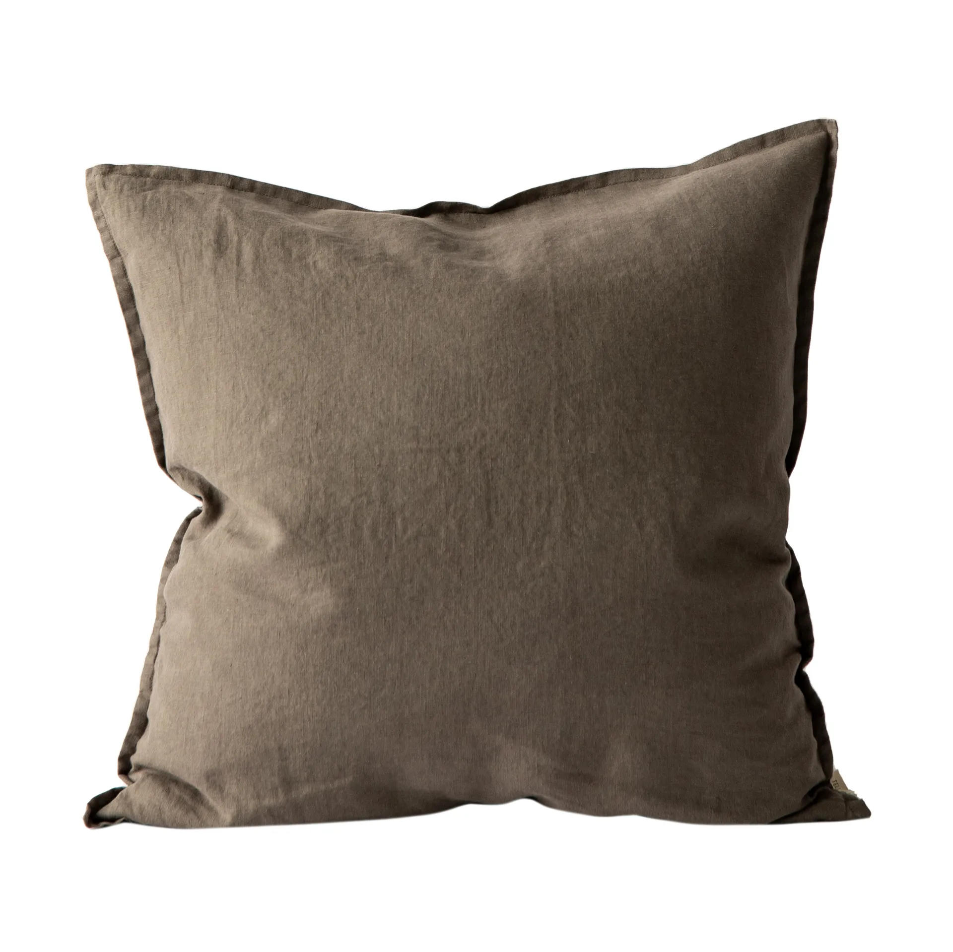 Capa de almofada de linho Washed 50x50 cm, Taupe Tell Me More
